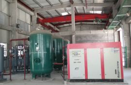 皮带传送螺杆式空压机同样的功率气量更大，您值得信赖[广西意朗]